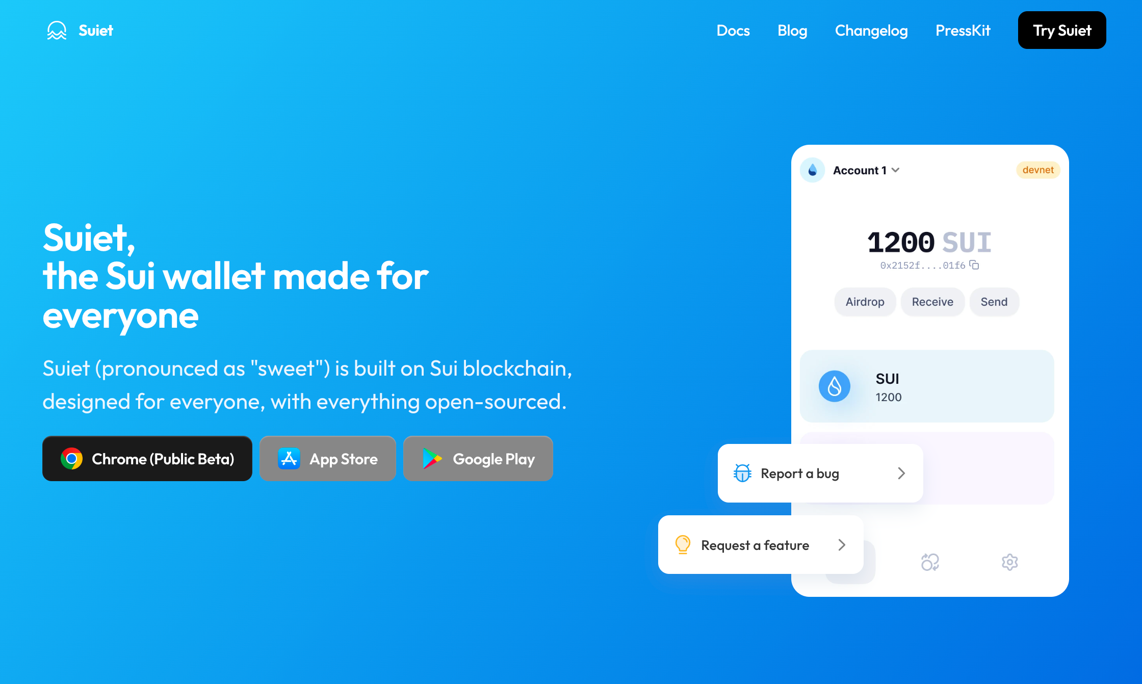 Introducing Suiet wallet | Sui wallet | Sui wallet for everyone | Oct, 2022  | Medium