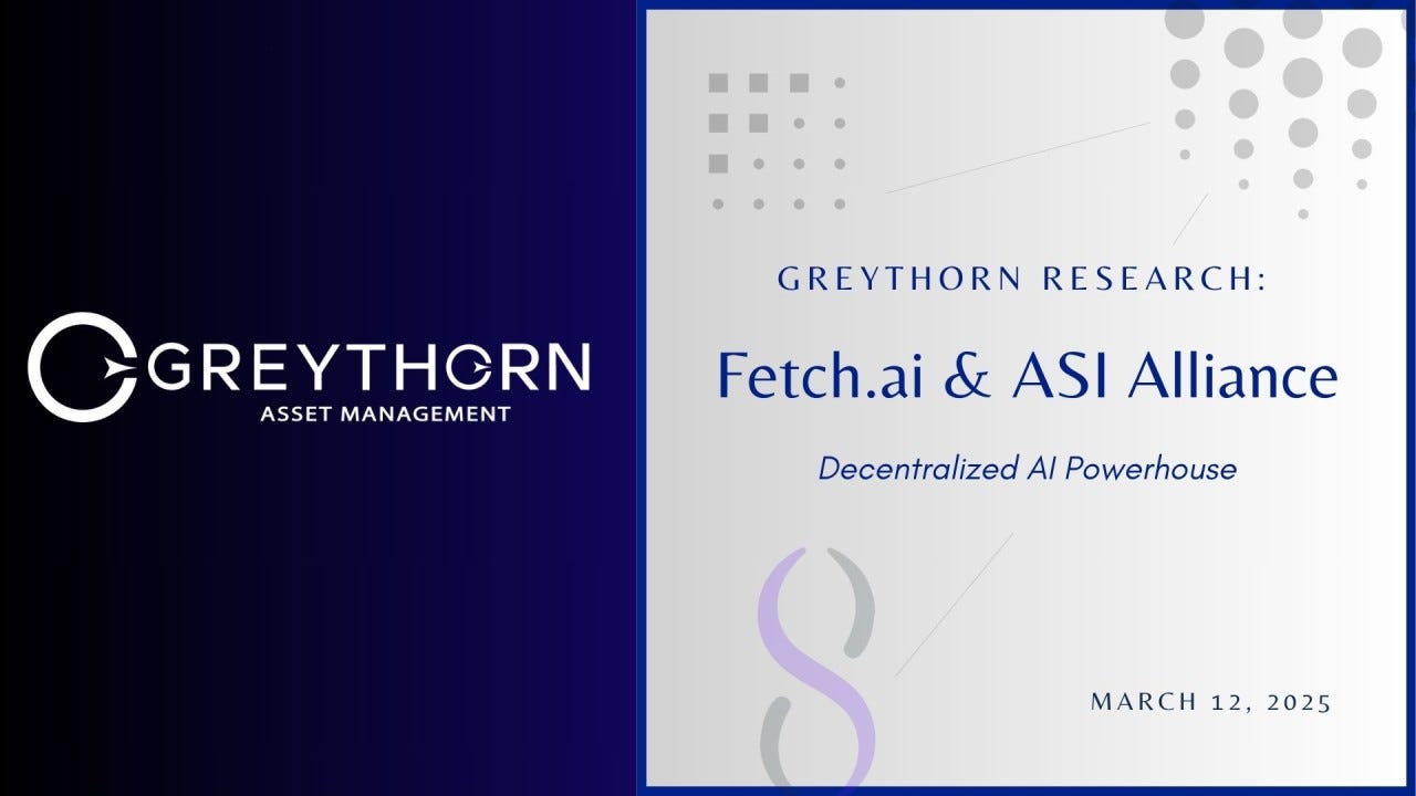 Fetch.ai & The ASI Alliance: Decentralized AI Powerhouse | by Greythorn  Asset Management | Medium