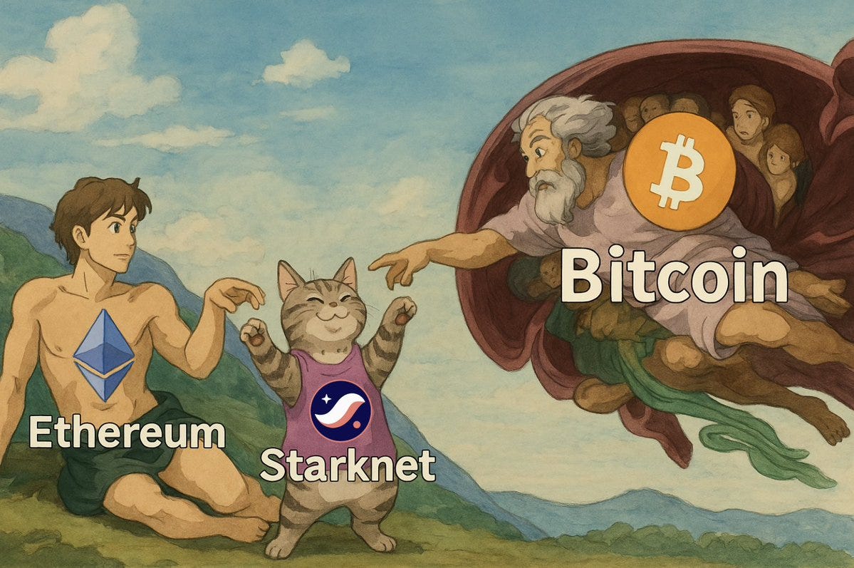 Number one L2 to integrate both chains is Starknet on Ethereum and Bitcoin.  | by NOK Lab | Medium