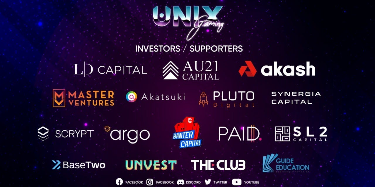 UniX Gaming Fundraise Has Officially Reached $28 Million | by unix gaming |  Medium