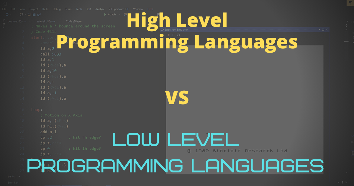 Z80 vs C — Comparing High Level and Low Level Programming