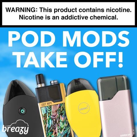 Pod Mods Take Off: Ultra Portable Vaping Becomes King | by Breazy.com