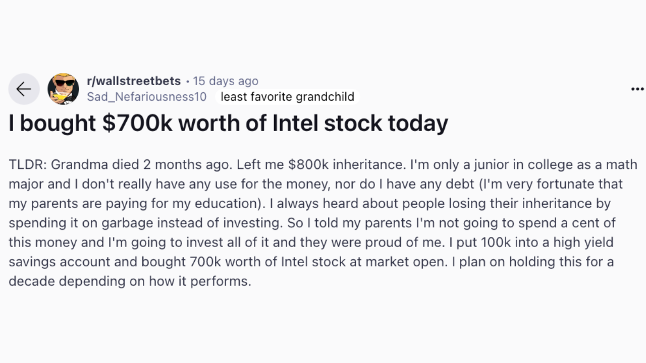He Lost $215K in Intel Stock in 24 Hours (And How to Not Be Like Him) | by  Brian | Medium