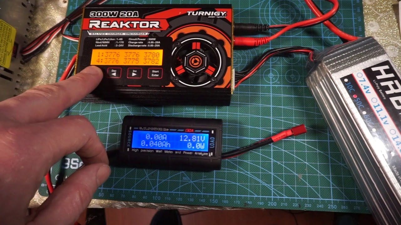 Lipo Thunder Turnigy Reaktor 250w Turnigy REAKTOR 300W Calibration