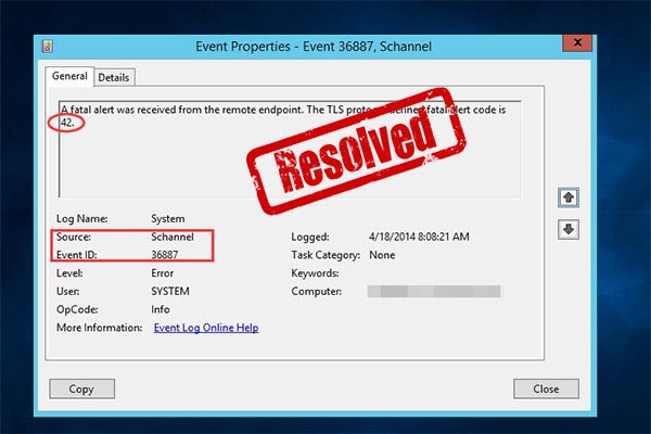 How to Fix Schannel Error Event ID 36887–4 Methods | by Amanda Gao