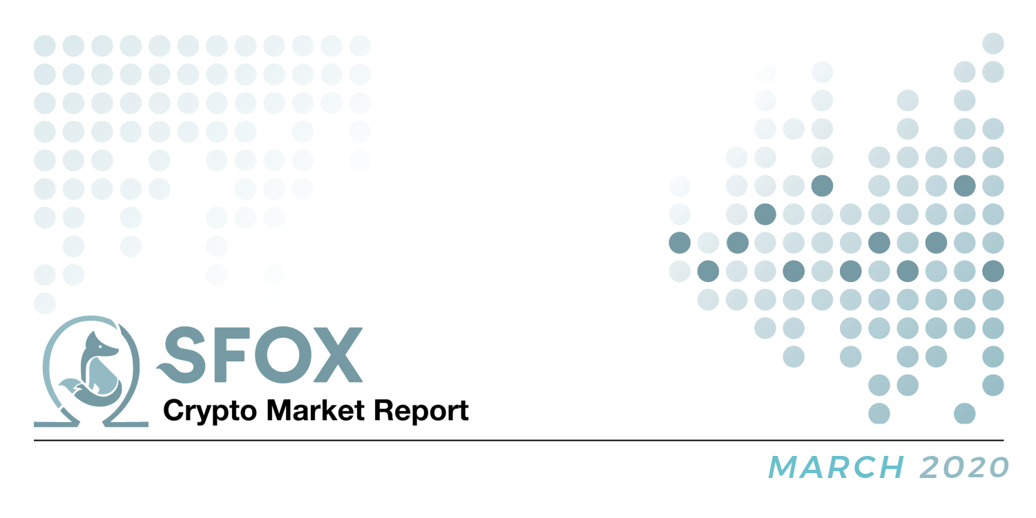 Sickness, Halvings, and DeFi: The SFOX Crypto Market Report, March 2020 |  by SFOX | SFOX Edge | Medium