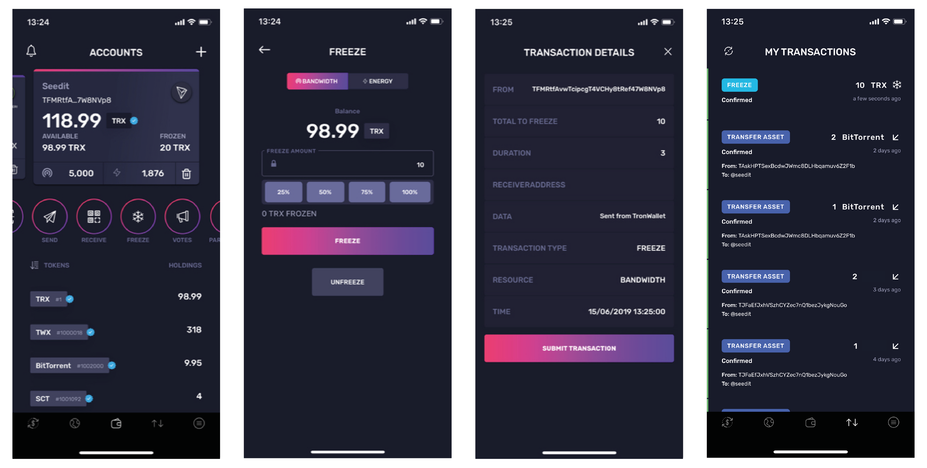 Tron Wallet에서 TRX 동결하는 방법. TRX 동결하기 | by Kein P | Medium