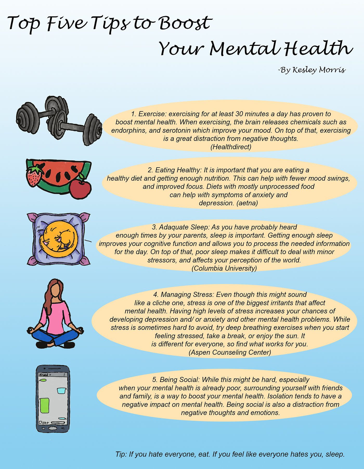 Five tips to boost your mental health | by Reynolds Jour 307 | Medium, image size:1400x1800