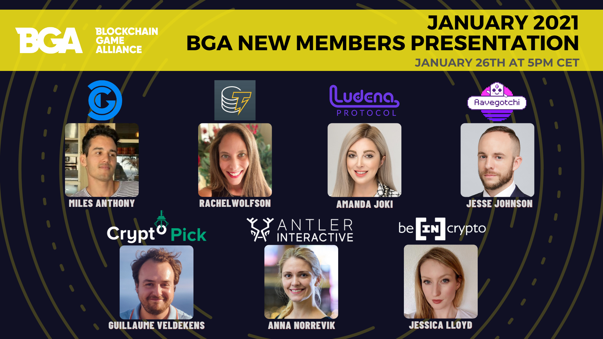 BGA January 2021 New Members Presentation (Jan 26th at 5PM CET) | by  Blockchain Game Alliance | Blockchain Game Alliance | Medium