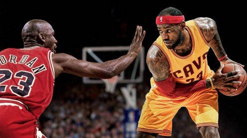 lebron says mj is the goat