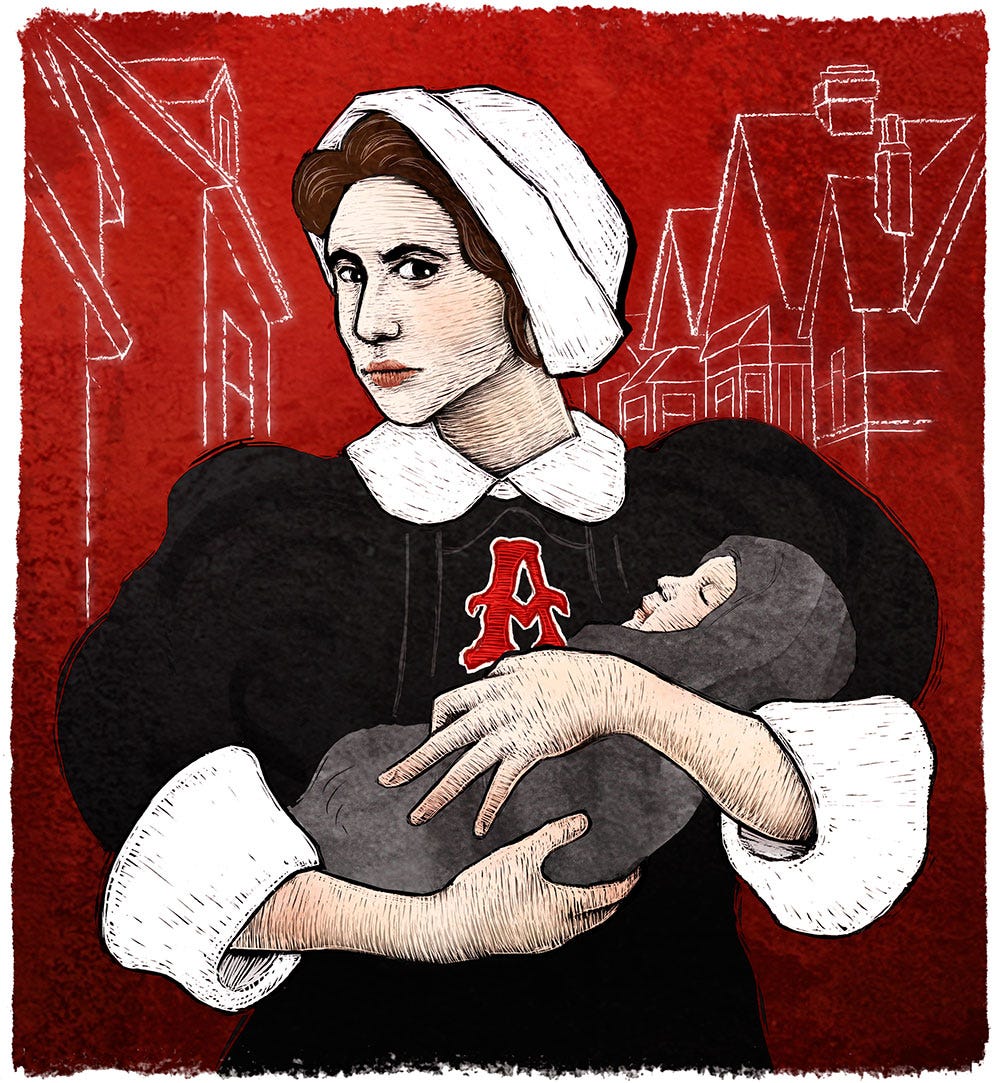The Scarlet Letter: Part 1. “The Scarlet Letter” by Nathaniel… | by Lynn  Moynahan | Medium, image size:1000x1083