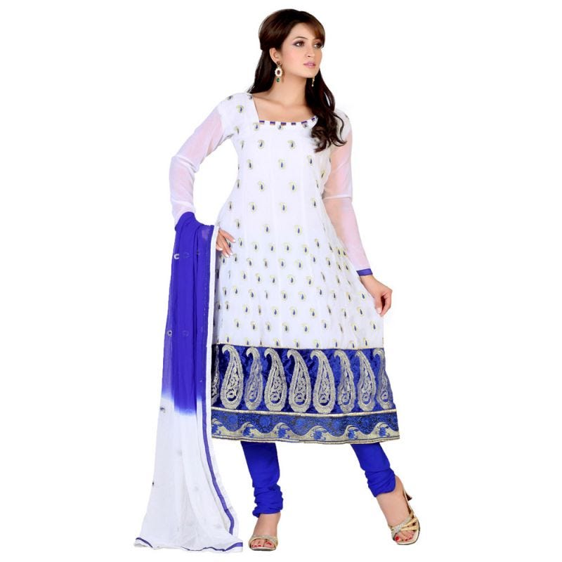 knee length dresses for ladies Punjabi Style Navy Blue Sharara Dress For Party Wear main image 0