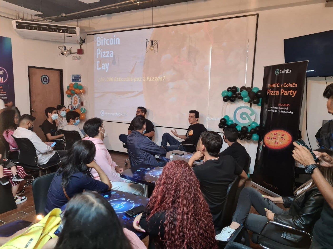 CoinEx x ViaBTC Pizza Party: pizza, premios y muchas sorpresas más llegaron  a Venezuela en este Bitcoin Pizza Day | by ViaBTC Spanish | Medium