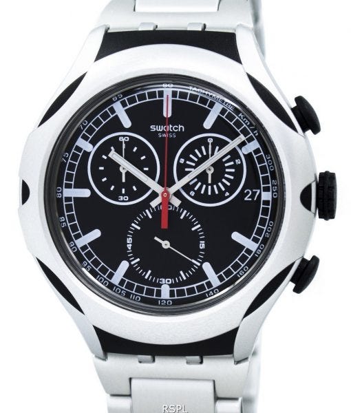 Swatch Irony Xlite Black Energy Chorongraph Quartz YYS4000AG Men's