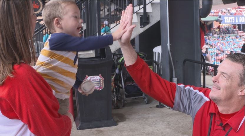 You did all this not knowing why that milk was important to us.' Mother who  wrote viral blog post returns to Busch Stadium, thanks usher in person | by  Jill Falk |