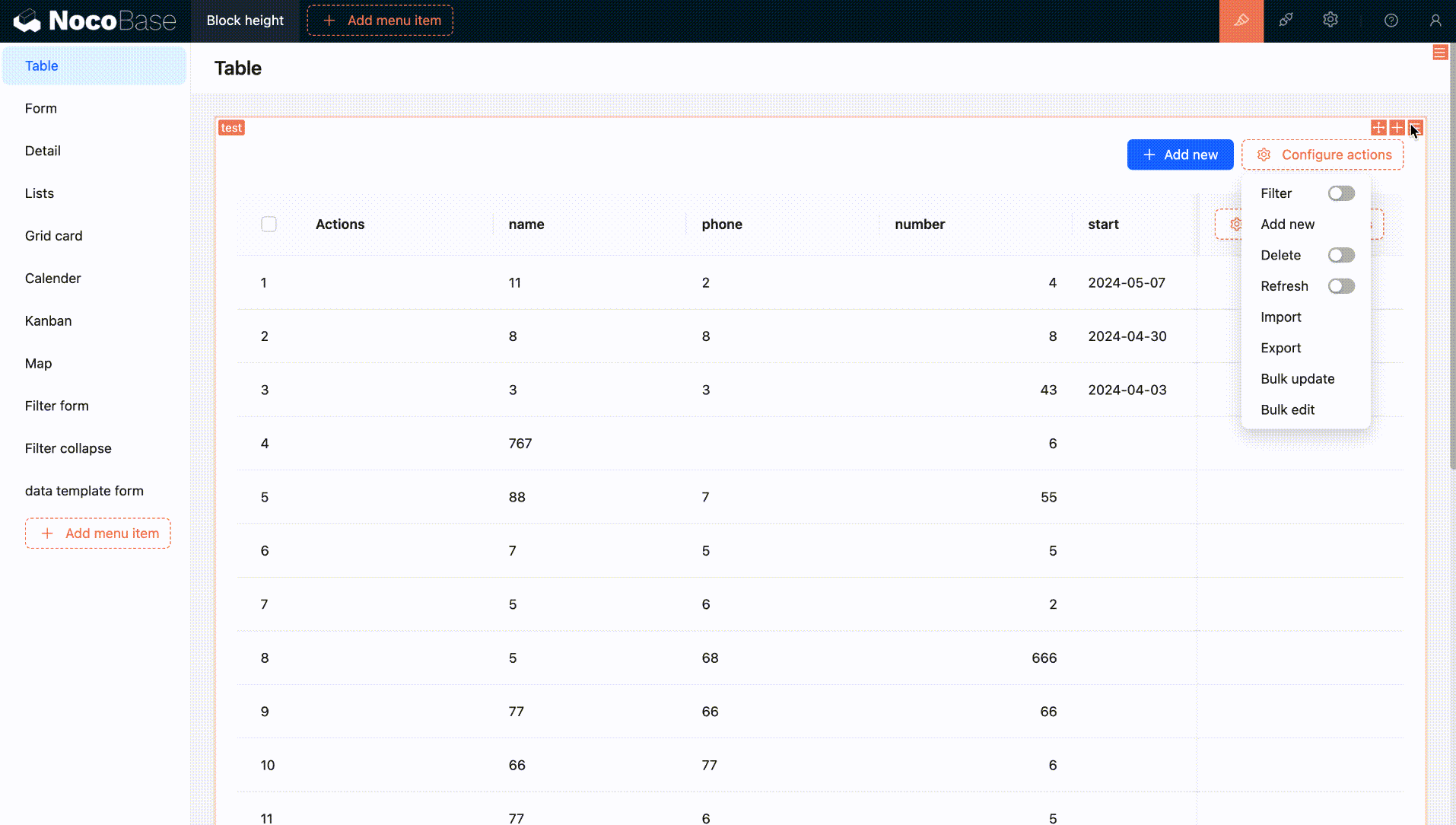 Open-Source No-Code/Low-Code Platform NocoBase v1.0.1-alpha.1