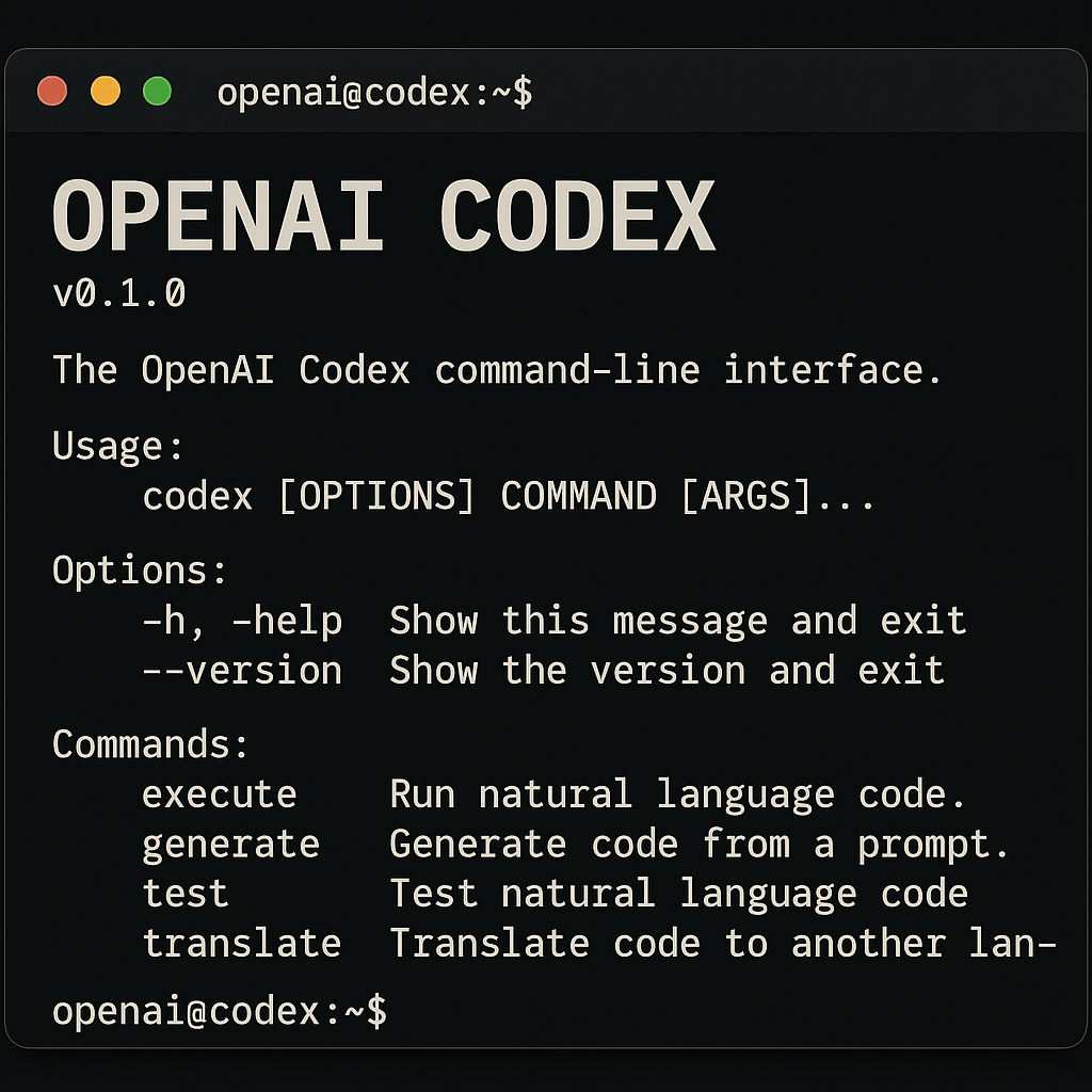 OpenAI Codex CLI: The AI Programming Assistant | Artificial Intelligence in  Plain English