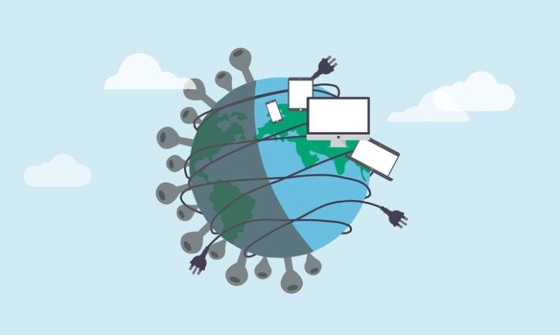 digital global information illustration