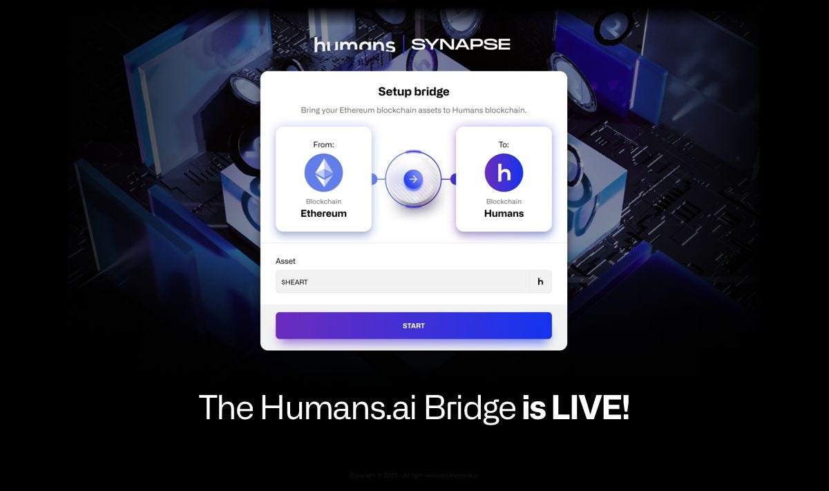 Humans.ai Synapse Bridge has been launched! | by Humans.ai | humansdotai |  Medium
