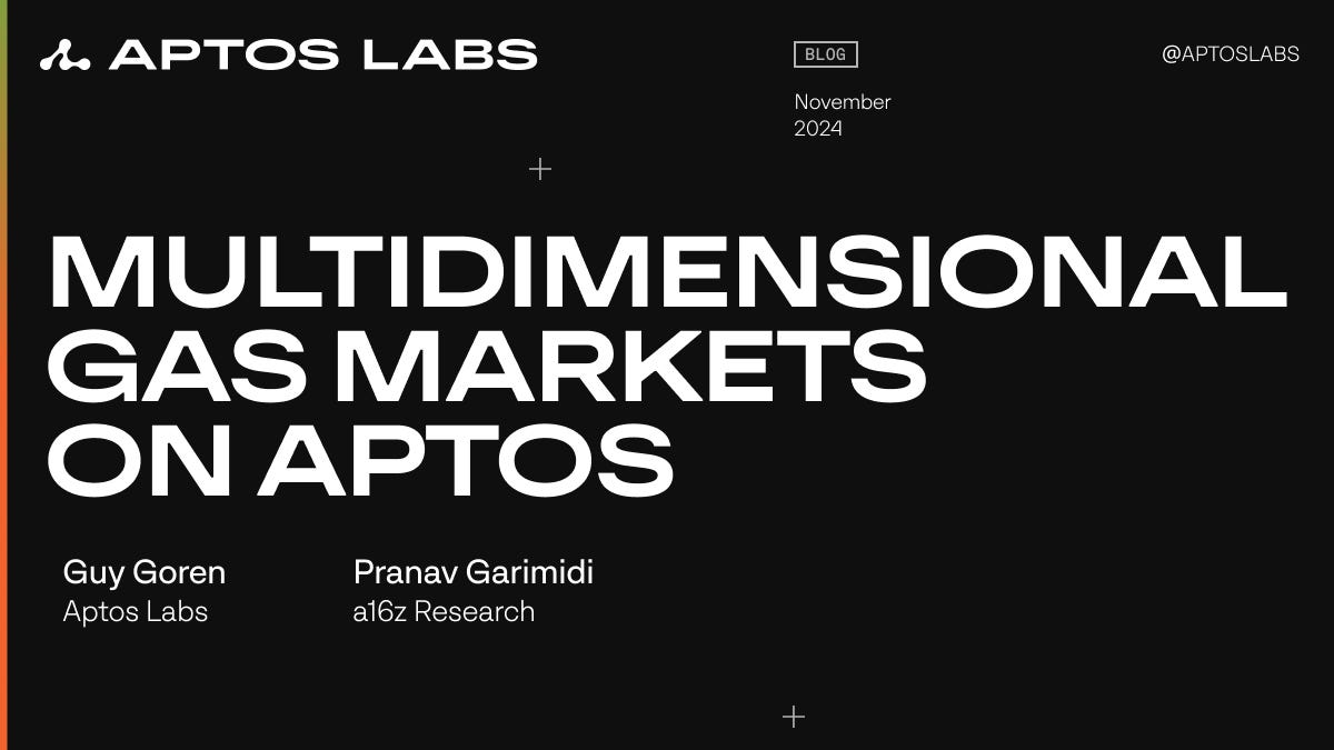 Exploring Multidimensional Gas Markets on Aptos: A New Frontier for  Resource Management | by Aptos Labs | Aptos Labs | Medium