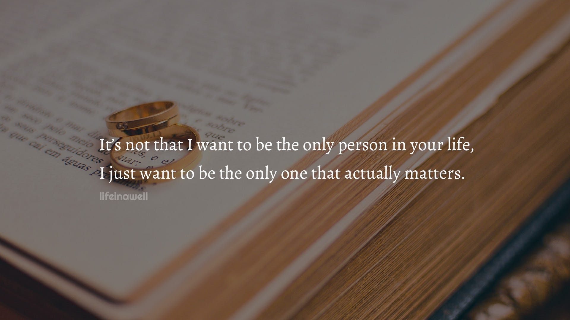 The One That Actually Matters. In life people come and go. Some matter… |  by Life in a Well | Life in a Well Quotes | Medium, image size:1920x1080