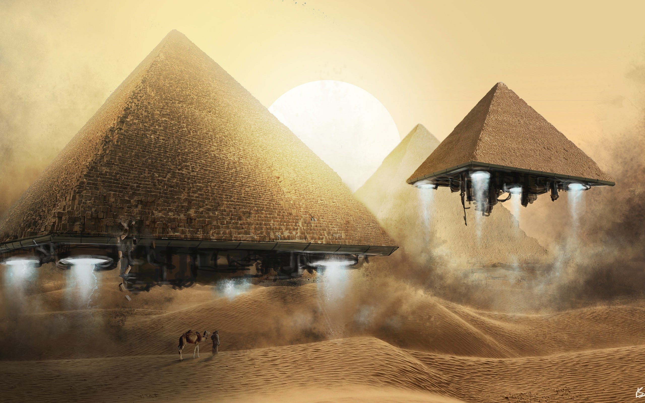 giza pyramids aliens
