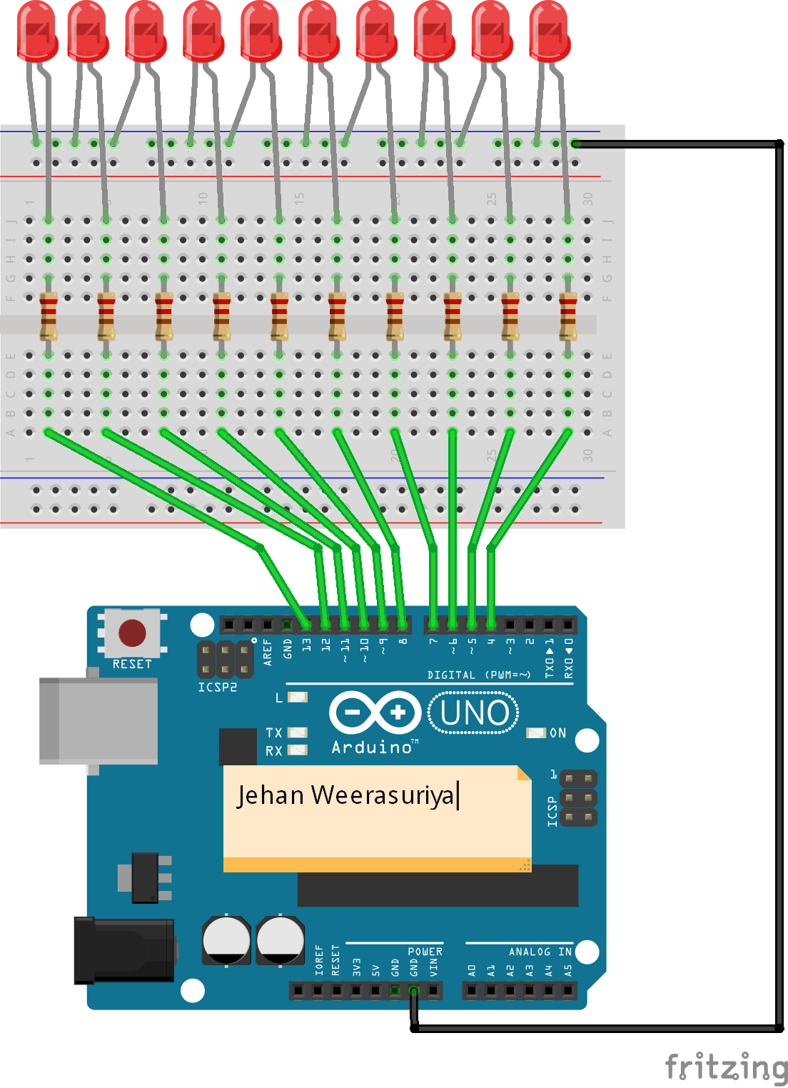 Knight Rider Scanner Light Circuit Diagram