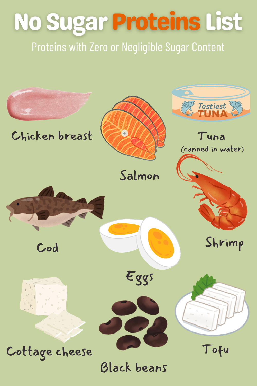 Foods That Have No Sugar: Ultimate List for Healthy Eating