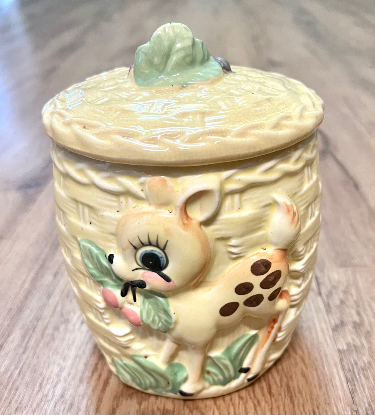 【レア】パンダ くん　☆ クッキージャー　キャンディーポット　1960年代 レア】パンダ くん ☆ クッキージャー キャンディーポット 1960年代