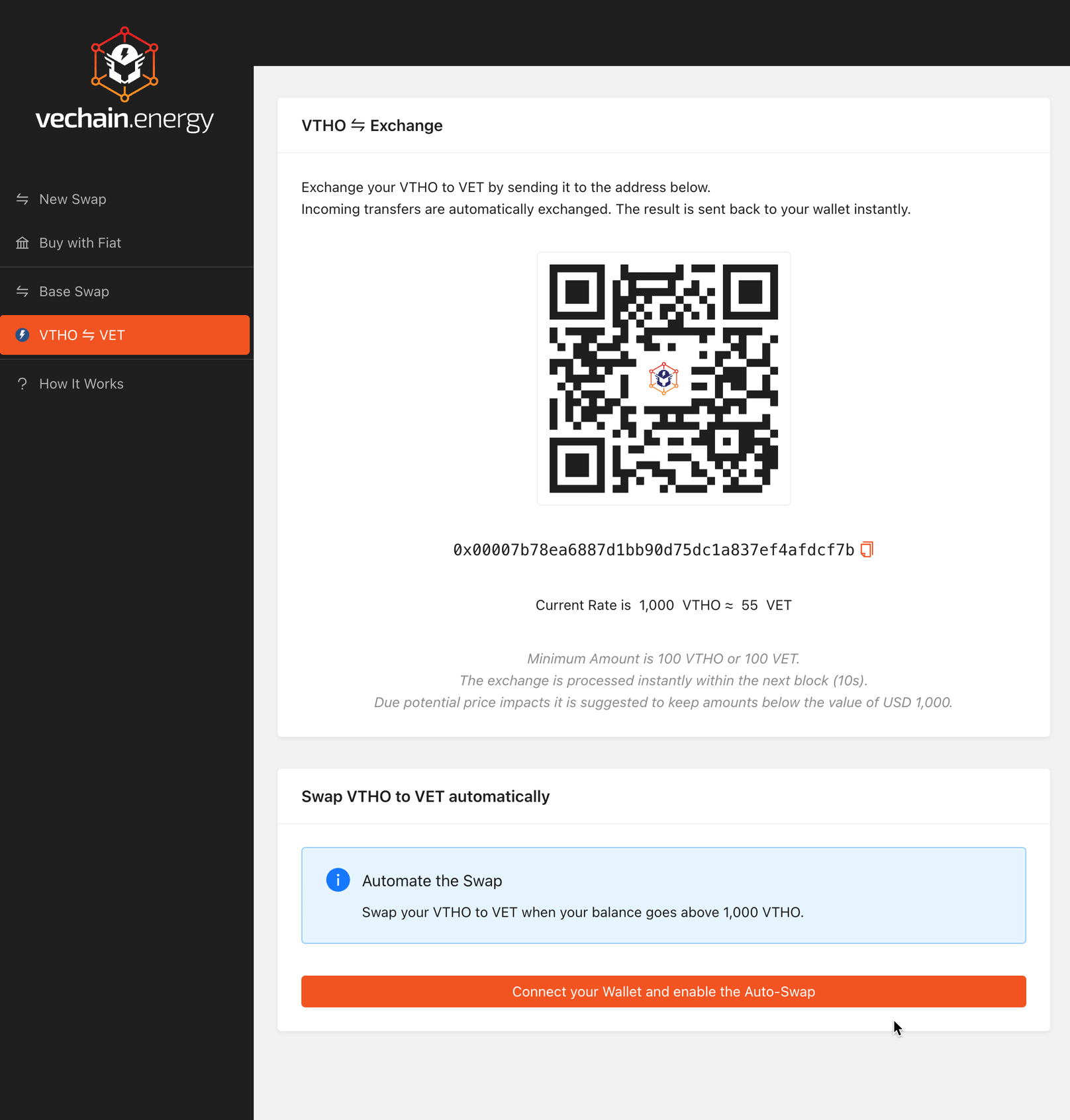 Auto-Swap VTHO to VET — A Convenient Solution for VET Holders | by favo |  vechain.energy