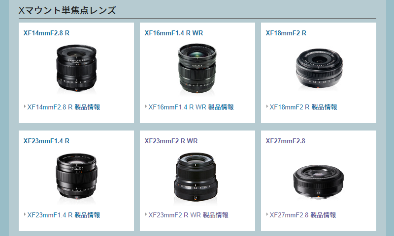 FUJI X-E3を買うと決めたら大事なのはXマウントのフジノンレンズ