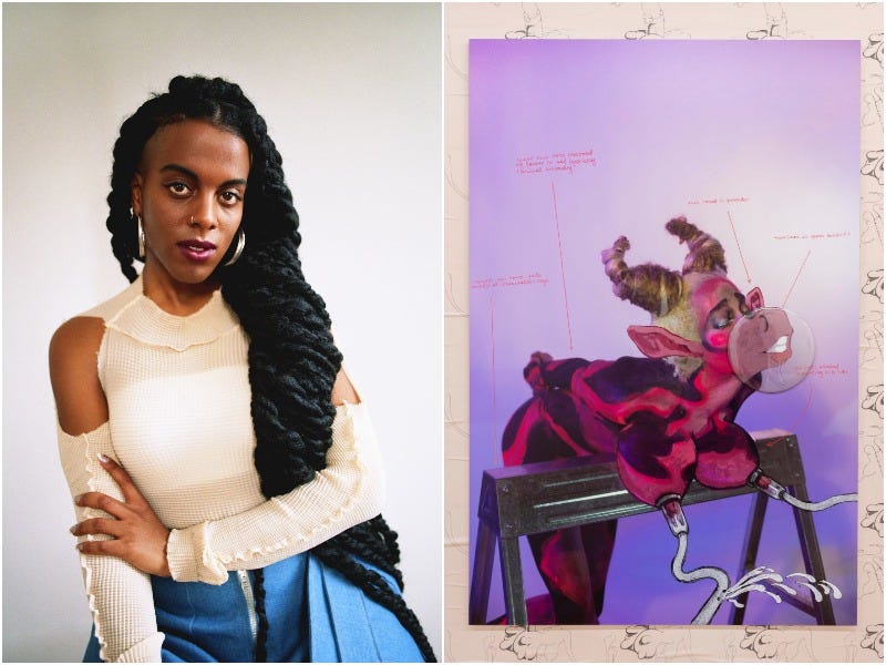 Trans Artist Juliana Huxtable's Powerful Comparison Between Female  Sexuality And Livestock Farming | by Shama Nimkar