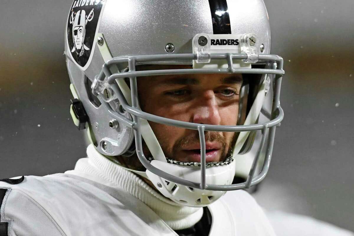 derek carr football helmet Las Vegas Raiders NFL Shadowbox w/Derek card : Sports & Outdoors Derek Carr Autographed Saints F/S
