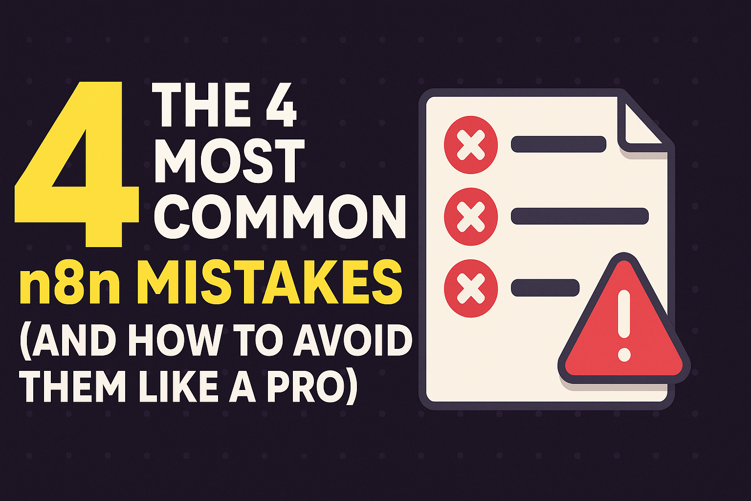 The 4 Most Common n8n Mistakes (And How to Avoid Them Like a Pro) | by  Kevin Meneses González | Cubed