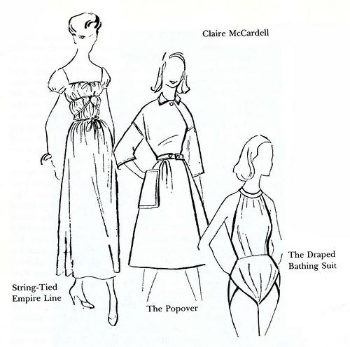 white christmas dresses Rare 1950's Claire McCardell Black Silk Pop Over Dress With Rivets / S   Xtabay Vintage
