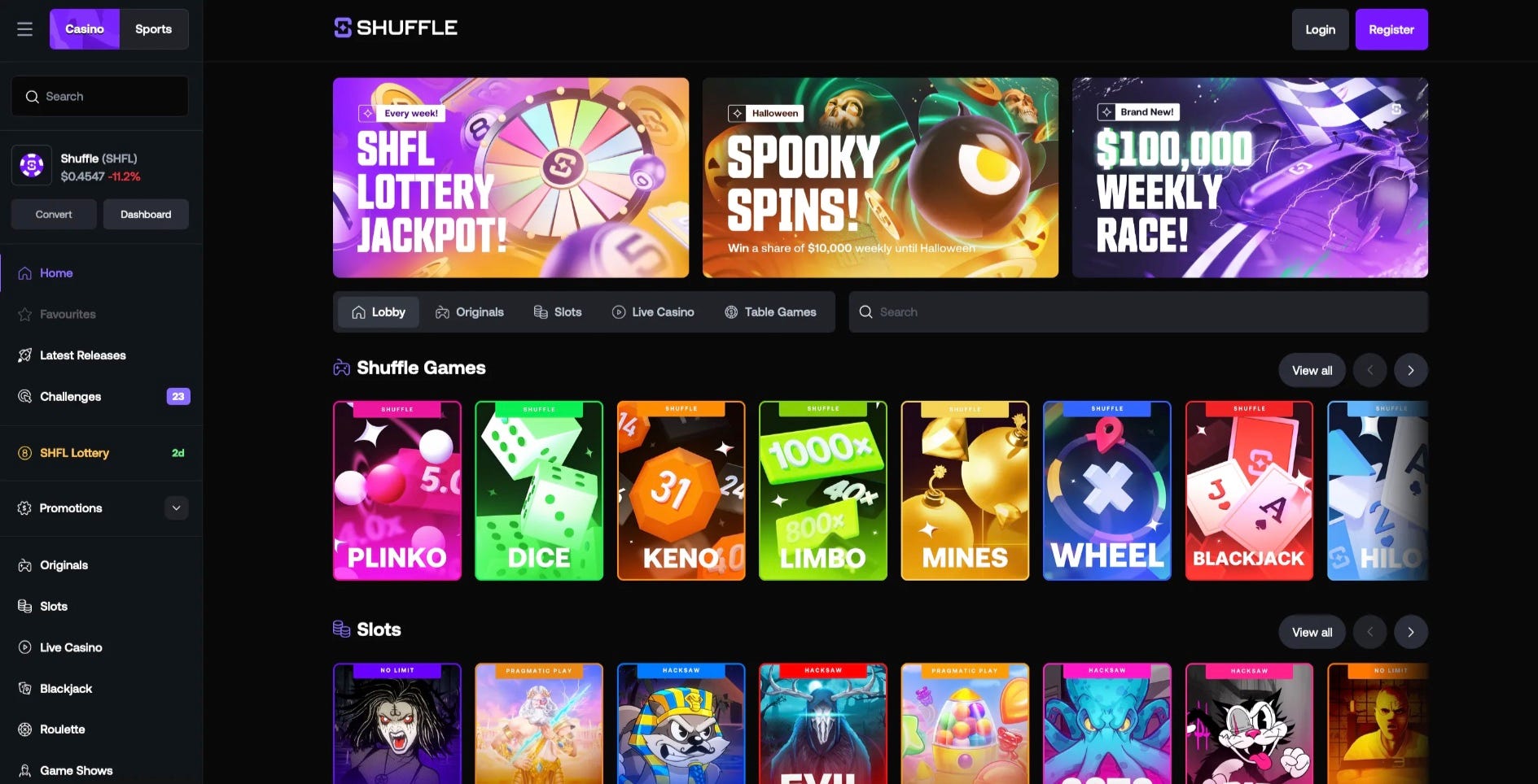 Shuffle.com Crypto Casino Review. 🎰 Shuffle.com — Honest Review of One… |  by Gary Simpson | Medium