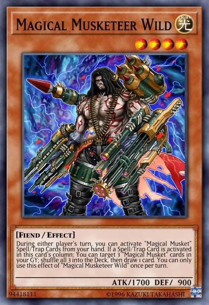 King of Games: The Archetypes of Yu-Gi-Oh! Magical Musket | by Jessie Staffler | The Ugly Monster | Medium King of Games: The Archetypes of Yu-Gi-Oh! Magical Musket | by Jessie Staffler | The Ugly Monster | Medium