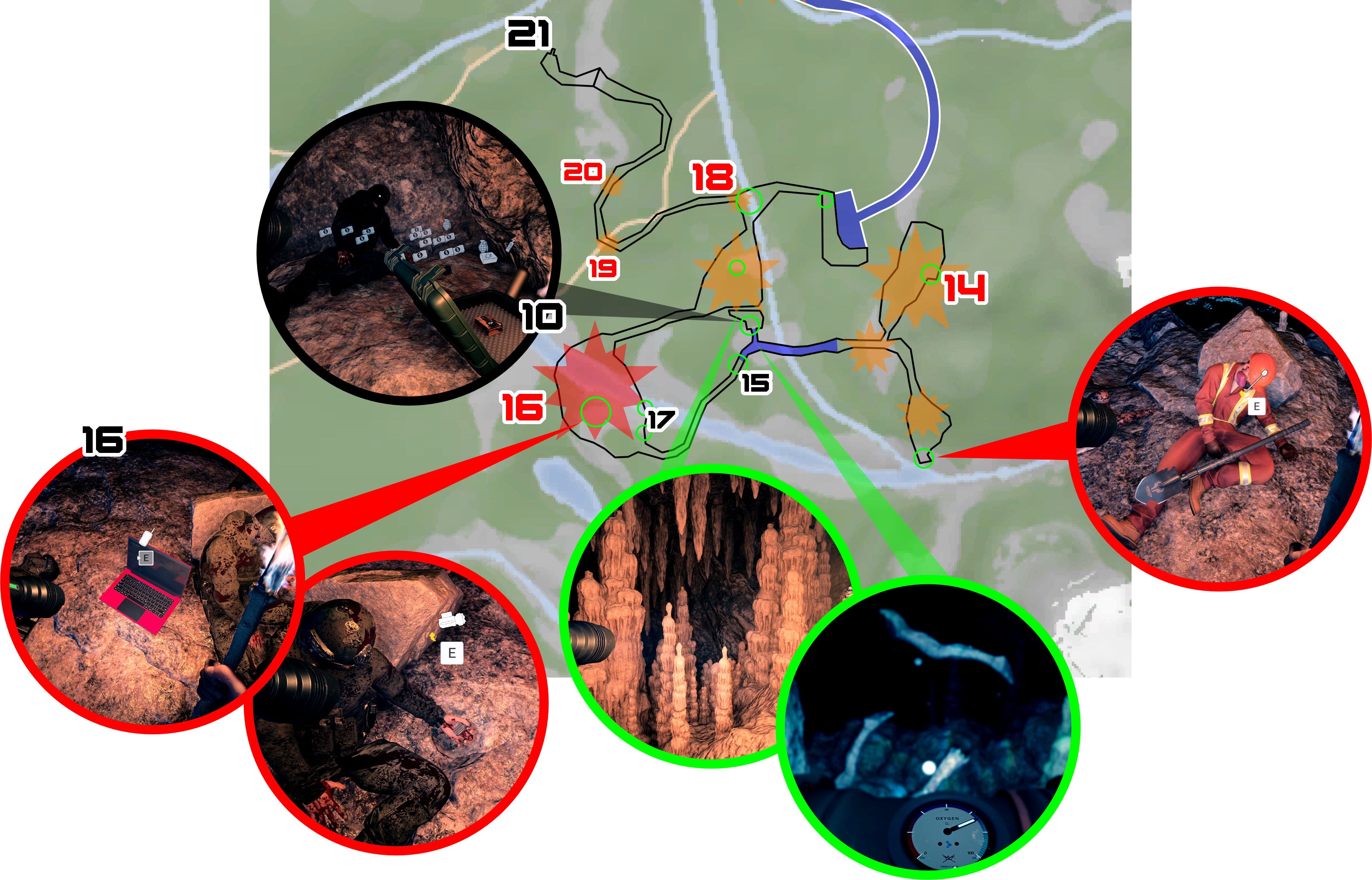 🚁선오포: 동굴 C ② 벙커A GPS, 손전등 부착물. 이글에서는 동굴C에서 주요 템 중 유지 보수 벙커A를 표시하는 GPS와… |  by Doyoon | Medium, image size:3715x2384