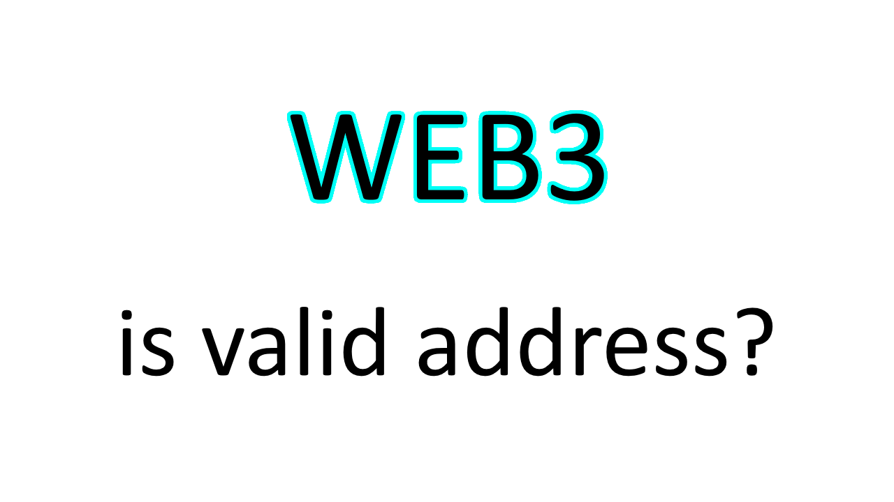 Web3: How to Check if ETH Address is Valid | by Shmoji | Medium