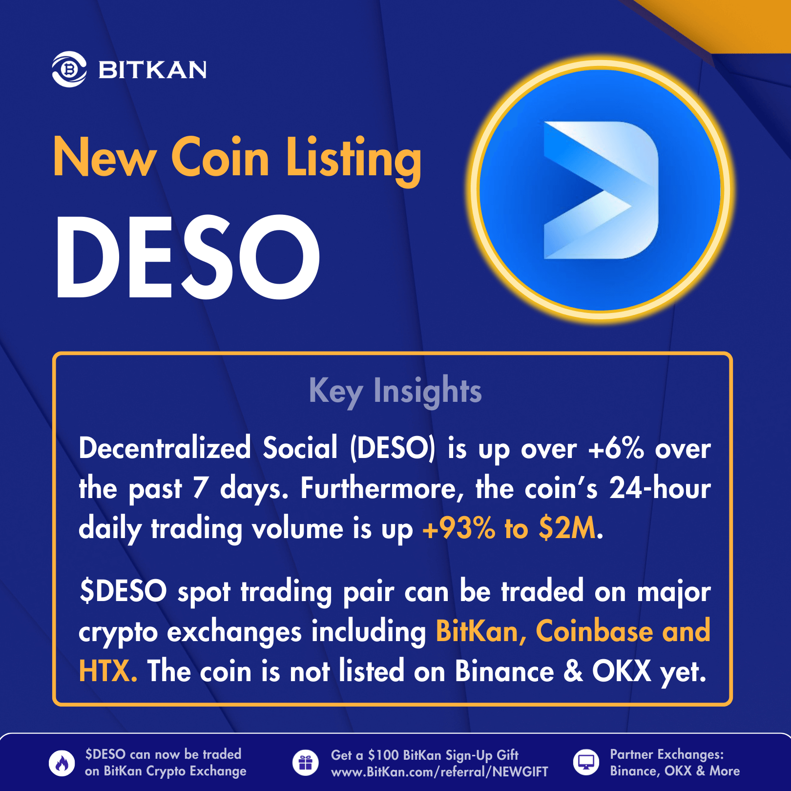 Why Is Decentralized Social (DESO) Trending and Why Might $DESO Increase In  Price — BitKan Insights | by BitKan | BitKan Hub | Medium