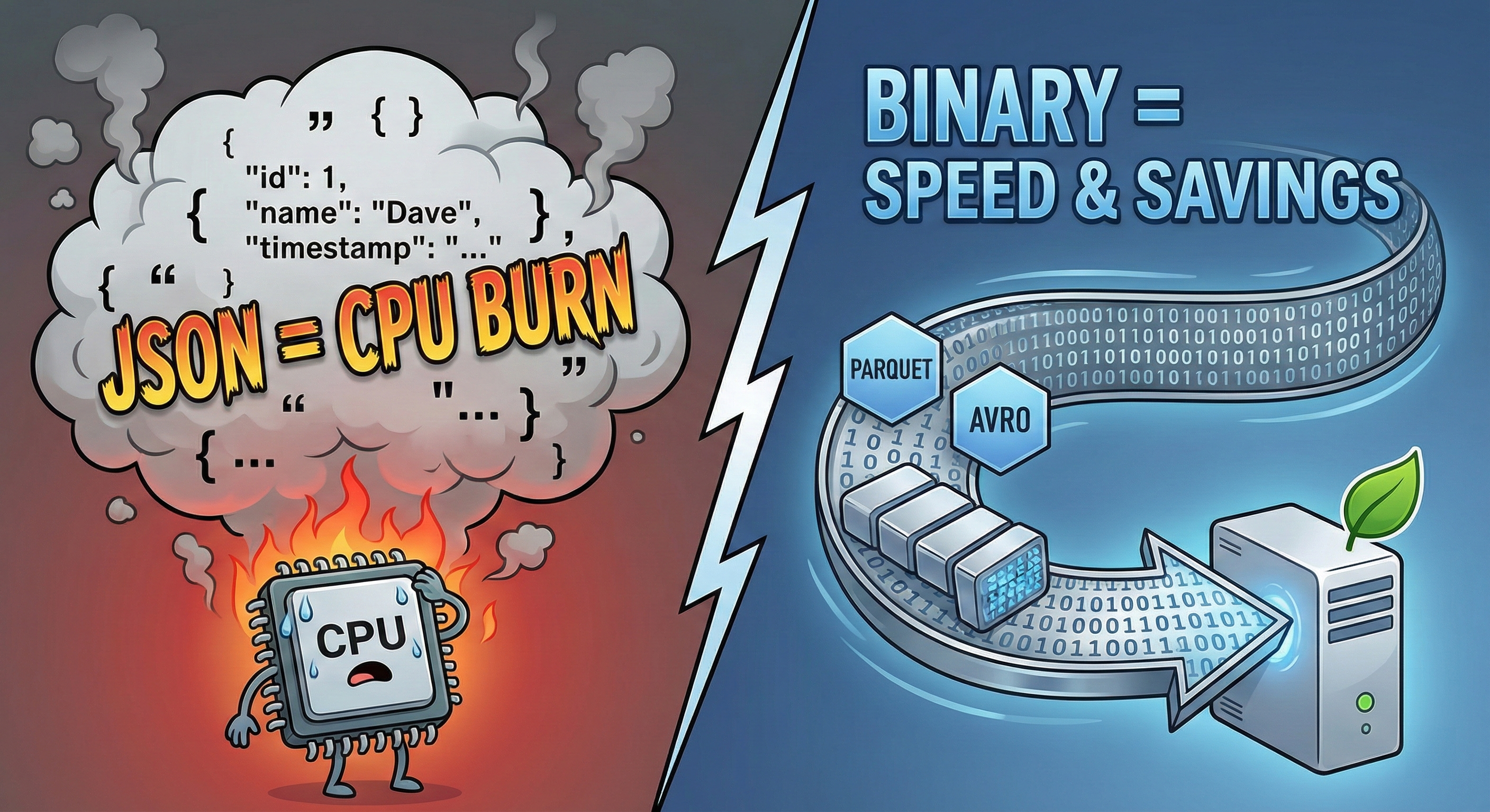 The Trillion-Dollar Curly Brace: Why JSON is Eating Your CPU | by B V  Sarath Chandra | Towards Data Engineering | Jan, 2026 | Medium
