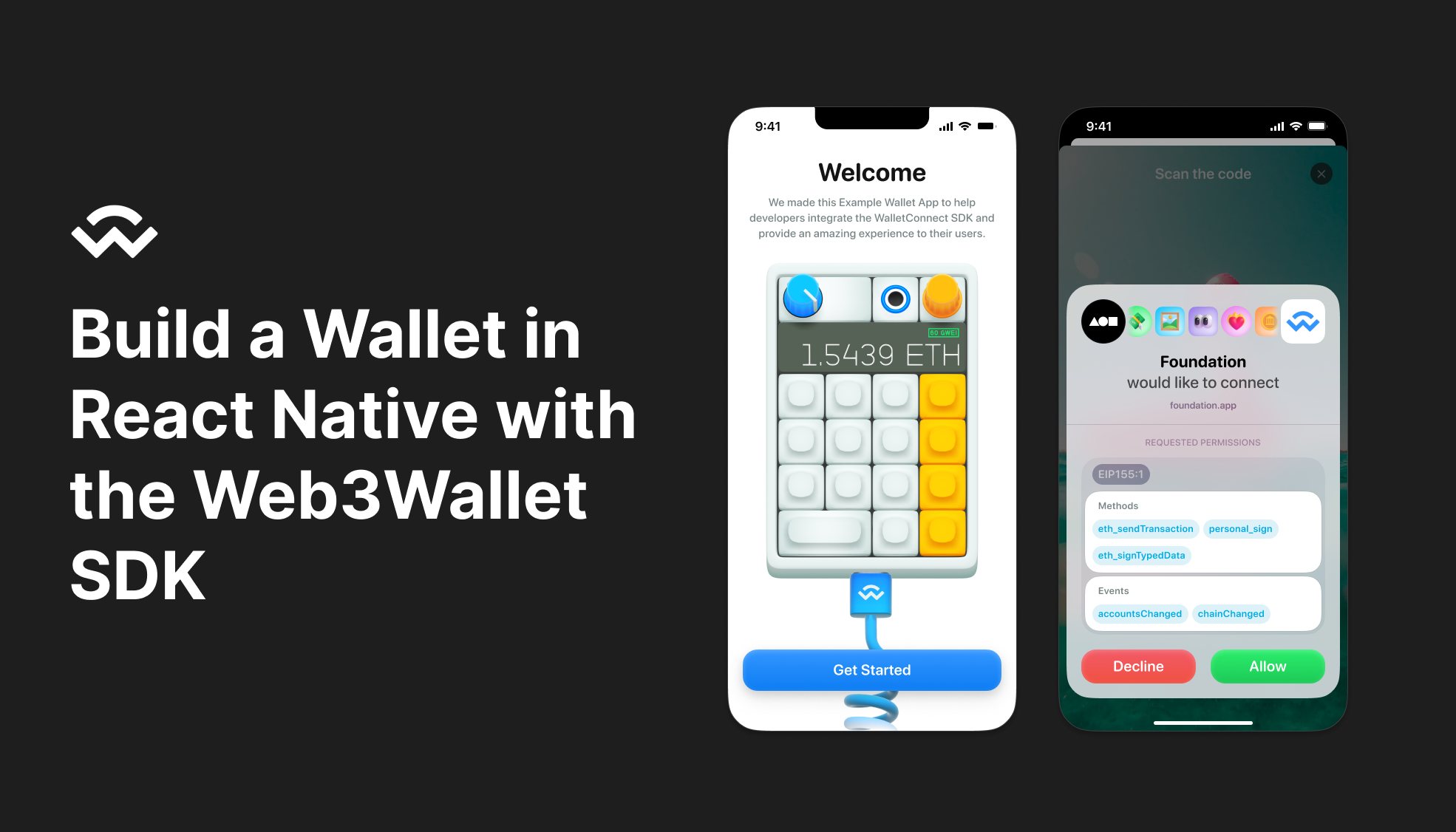 How to Build a Wallet in React Native with the Web3Wallet SDK | by Tom  Terado | WalletConnect | Medium