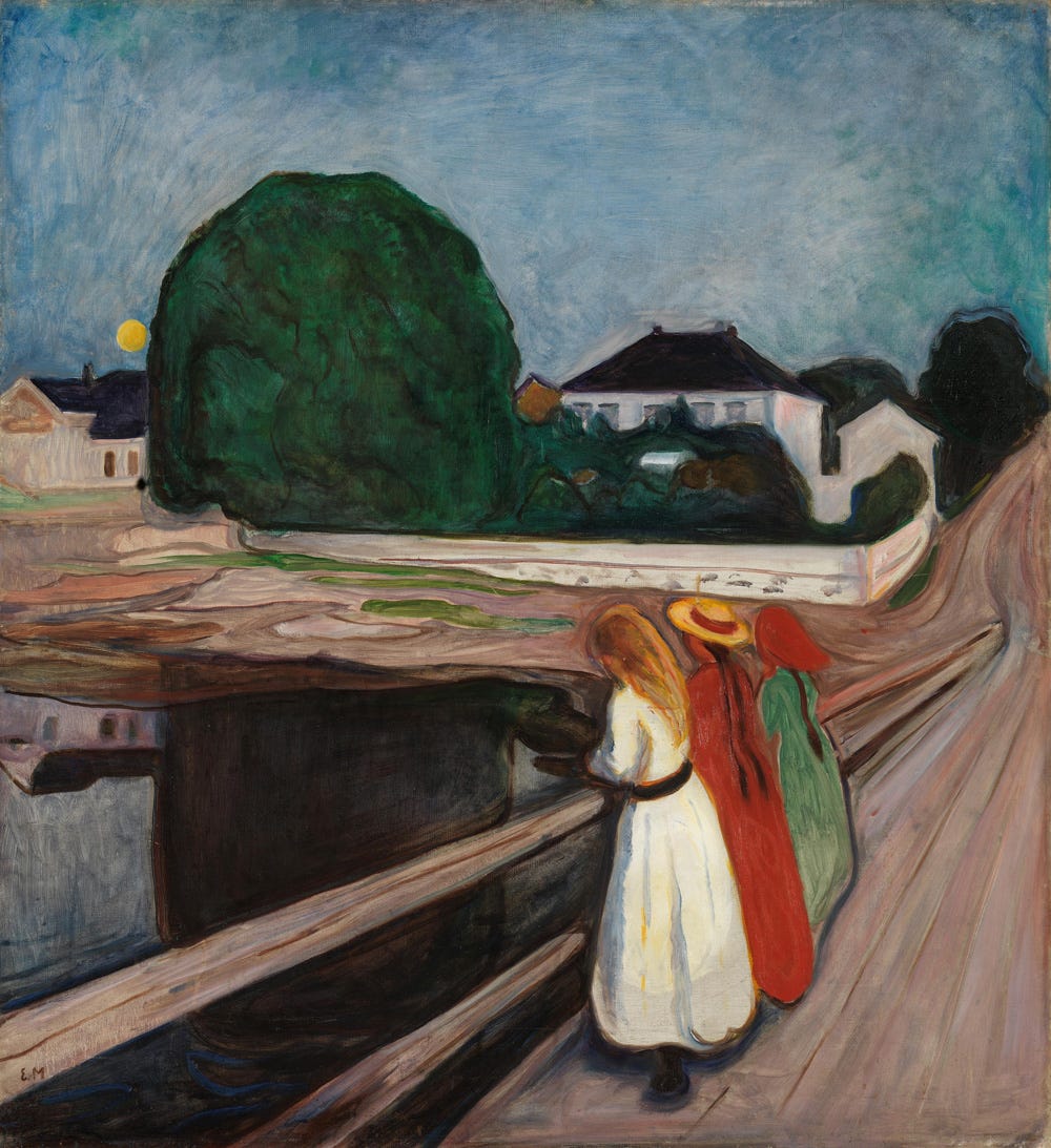 Nordic Summer Nights in this Haunting Munch Painting | by