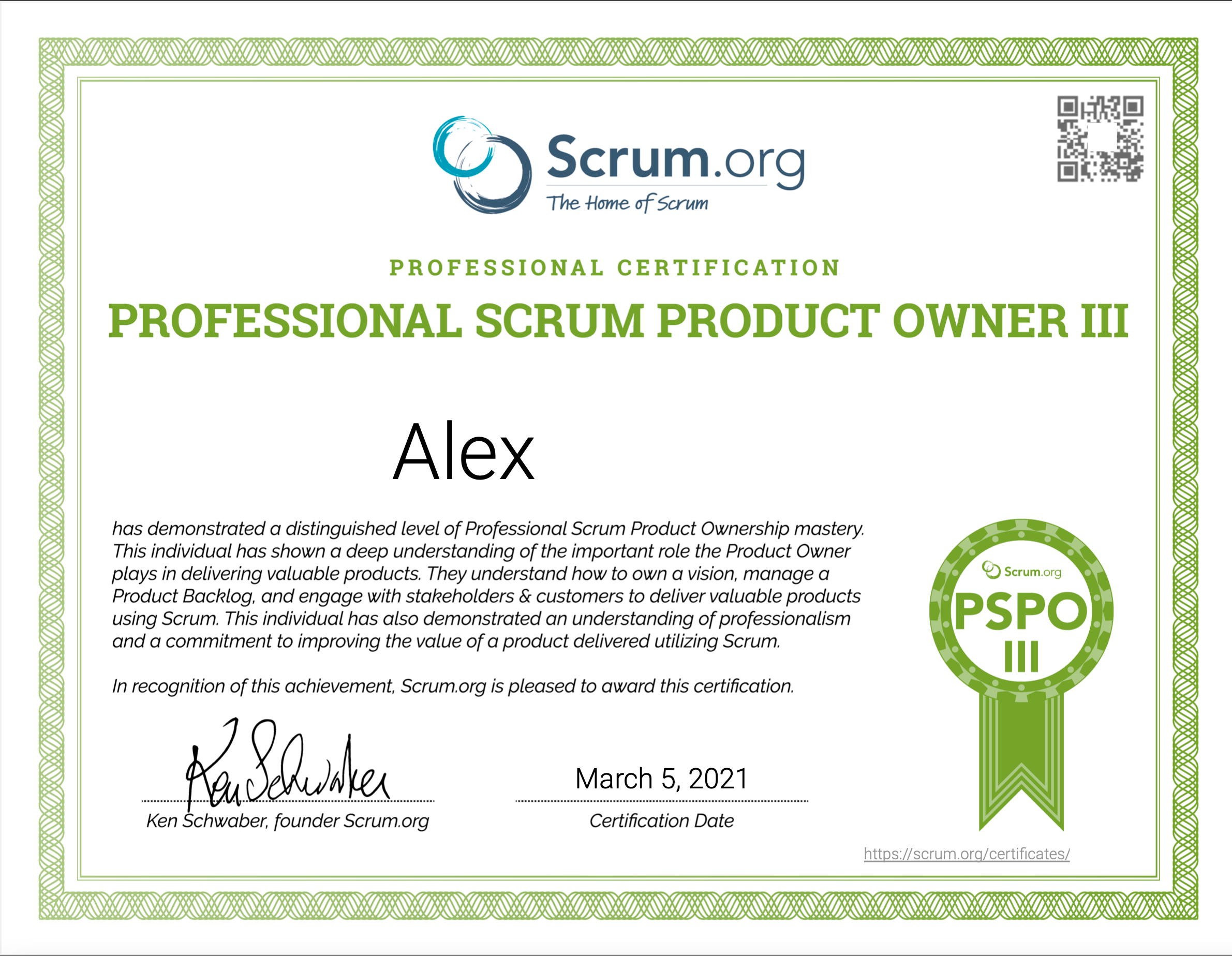 How I passed Scrum.org's PSPO III certification | by Agile Alex
