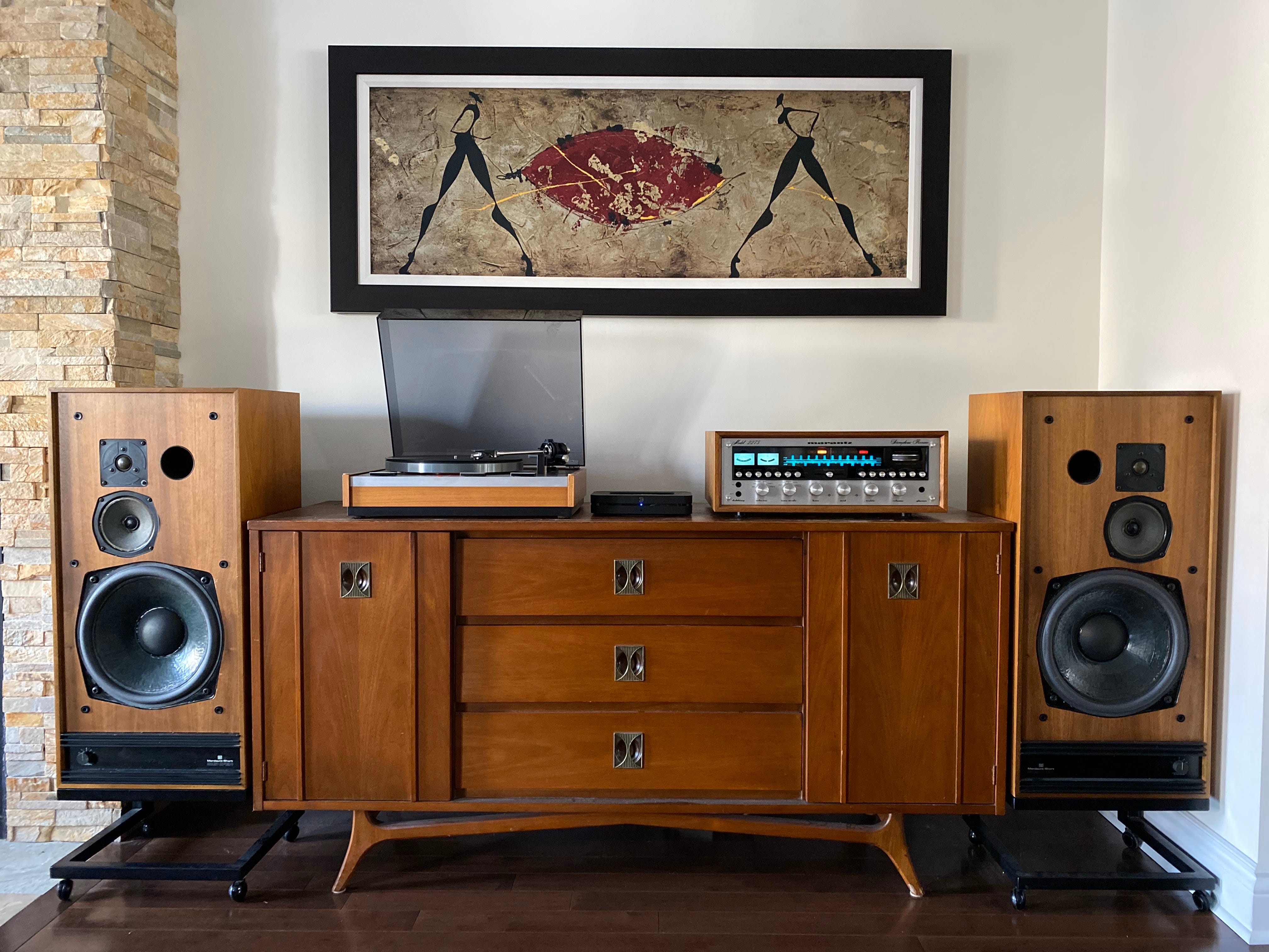 Copripolvere Wc-22 Signature Marantz Model 2252B Mounted In The WC-22 Wood Case Signature Series Dust Cover - Caseificio Mediterraneo Copripolvere Vintage Nuovo