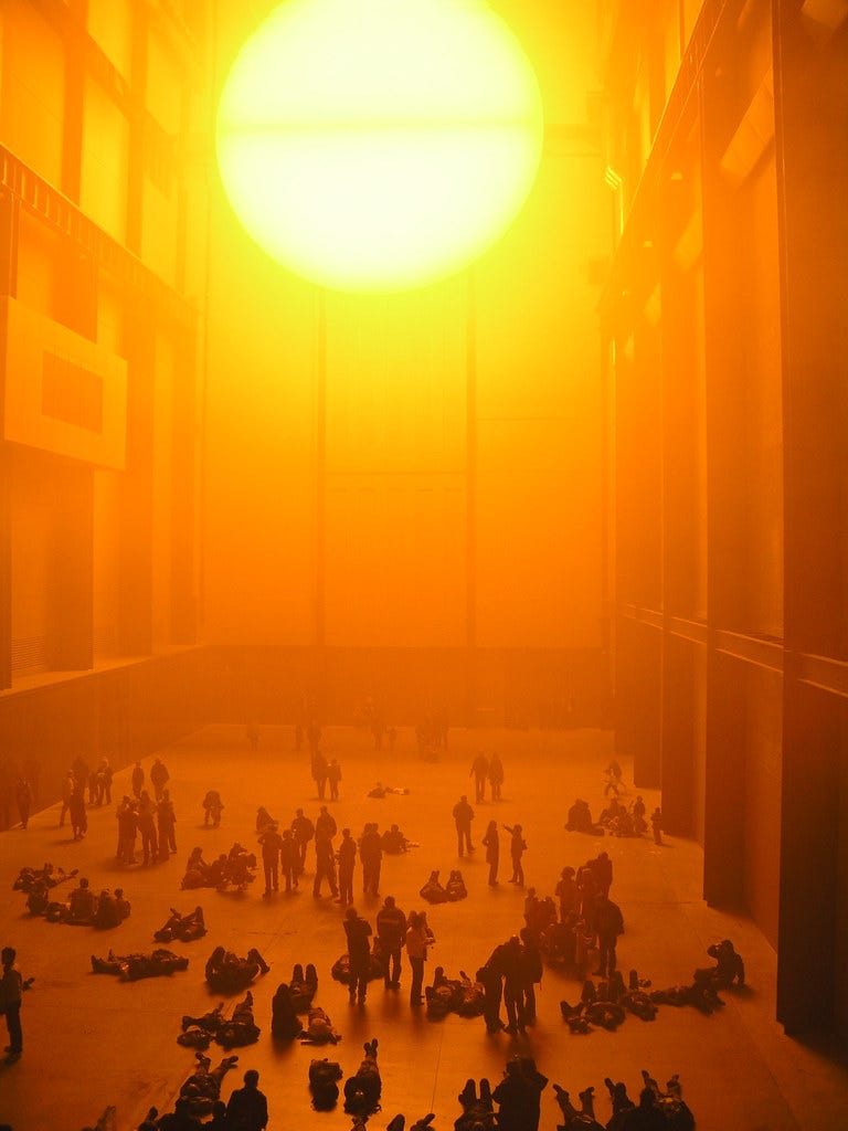 on an indoor sun. 'The Weather Project' by Olafur… | by ART/IST