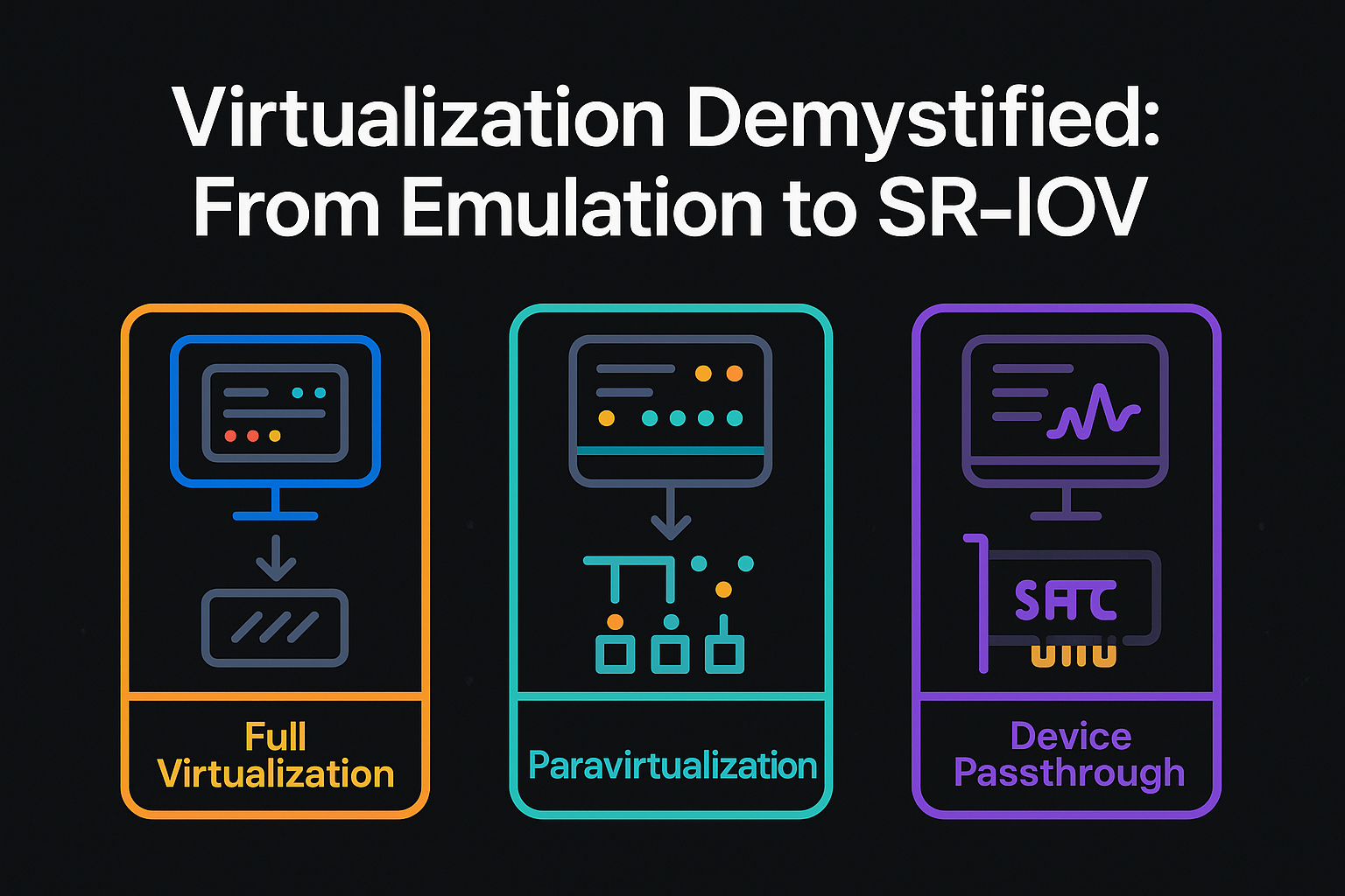 🖥️ Virtualization Demystified: From Emulation to SR-IOV | by ThamizhElango  Natarajan | Medium