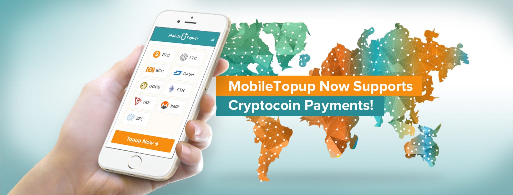 Crypto Coin support added for prepaid top up | by Bryan B | MobileTopUp |  Medium