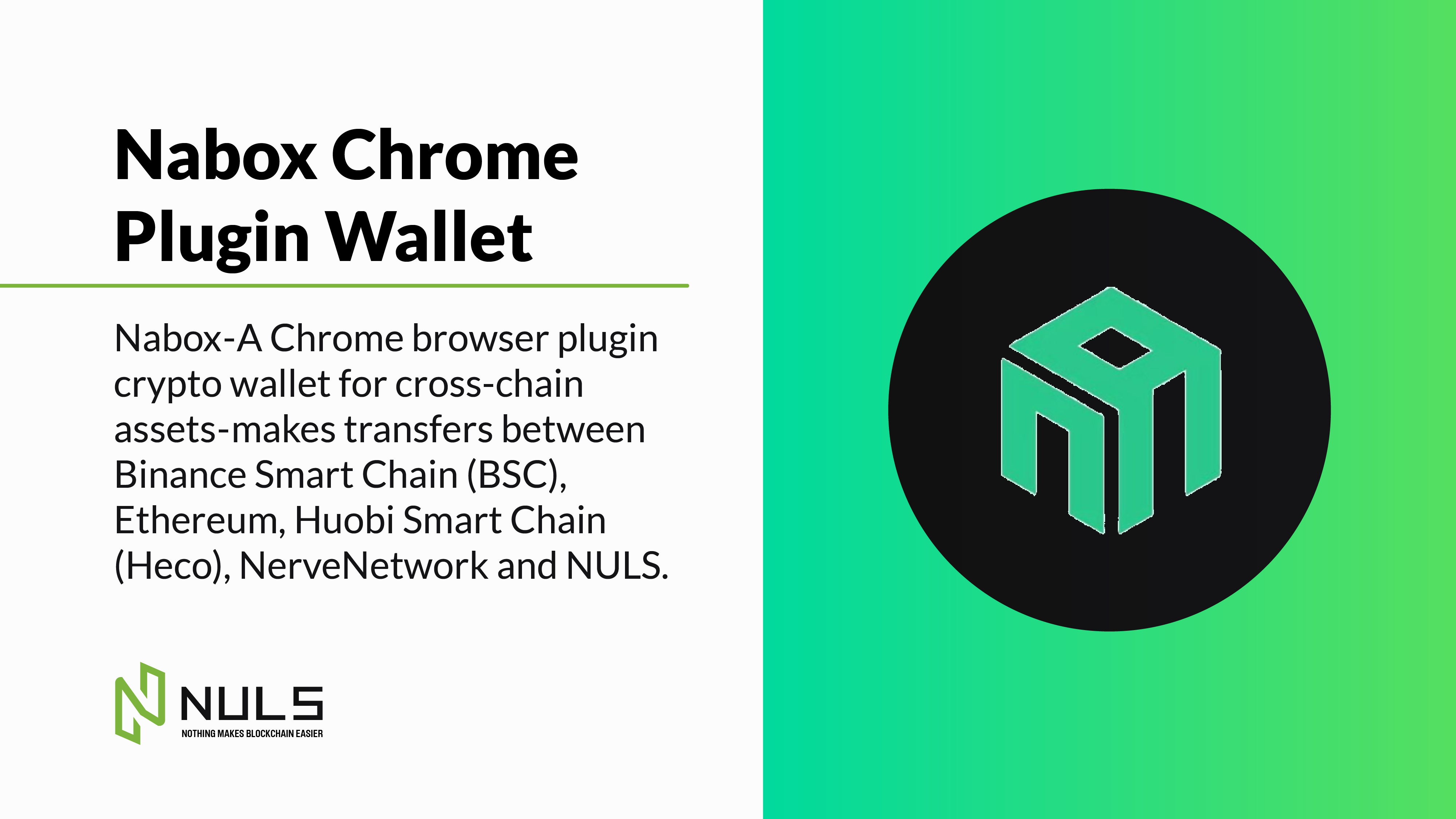 Nabox Chrome Plugin Wallet. Attention Ethereum BSC Heco NULS Nerve | by  NULS AI | NULS | Medium