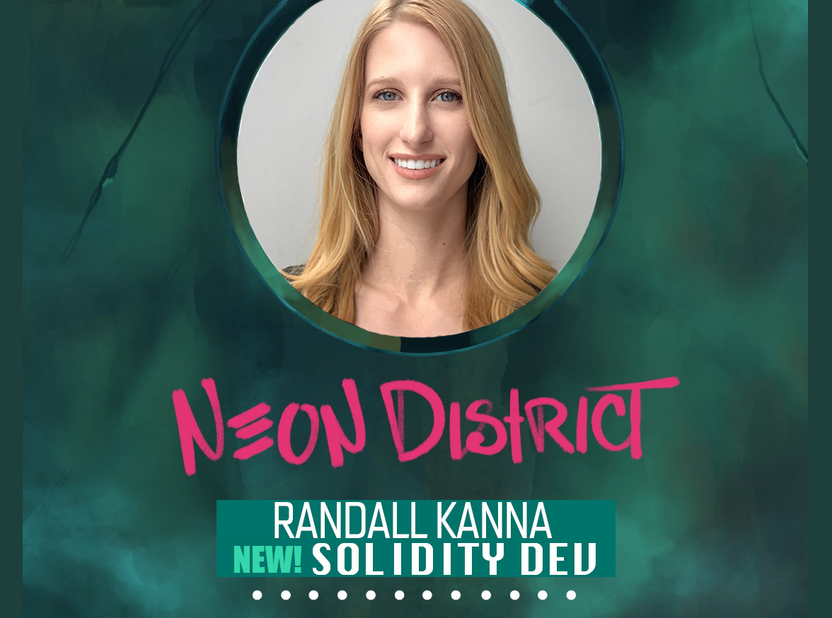 Randall Kanna joins Blockade Games as Solidity Developer for Neon District!  | by Chris Tannahill | Blockade Games | Medium